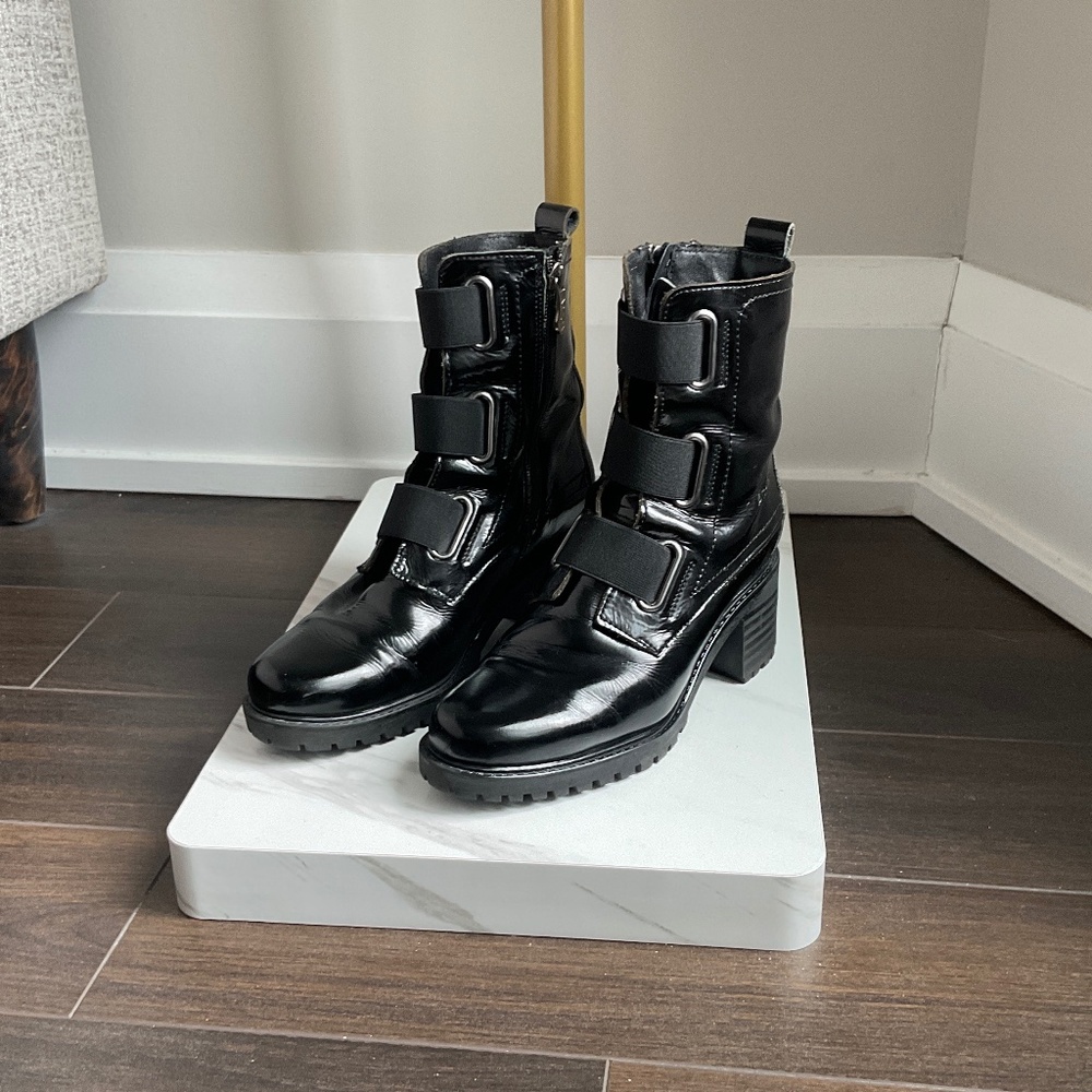 Browns Artica Granby Boots Patent Leather